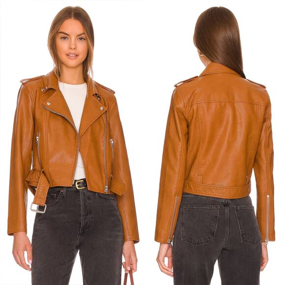 Pistola Tracy Moto Jacket Cognac - Picture 1 of 10
